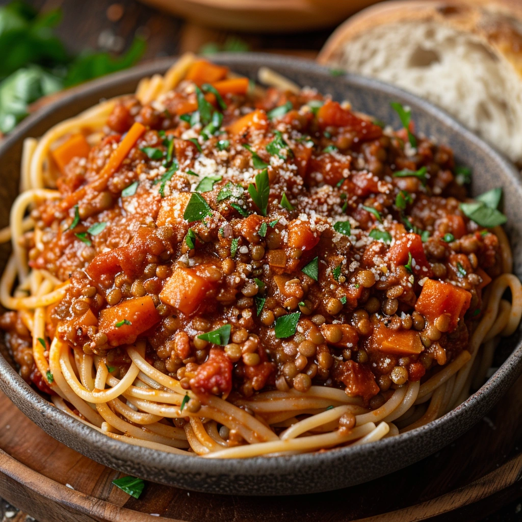 Linsen-Bolognese