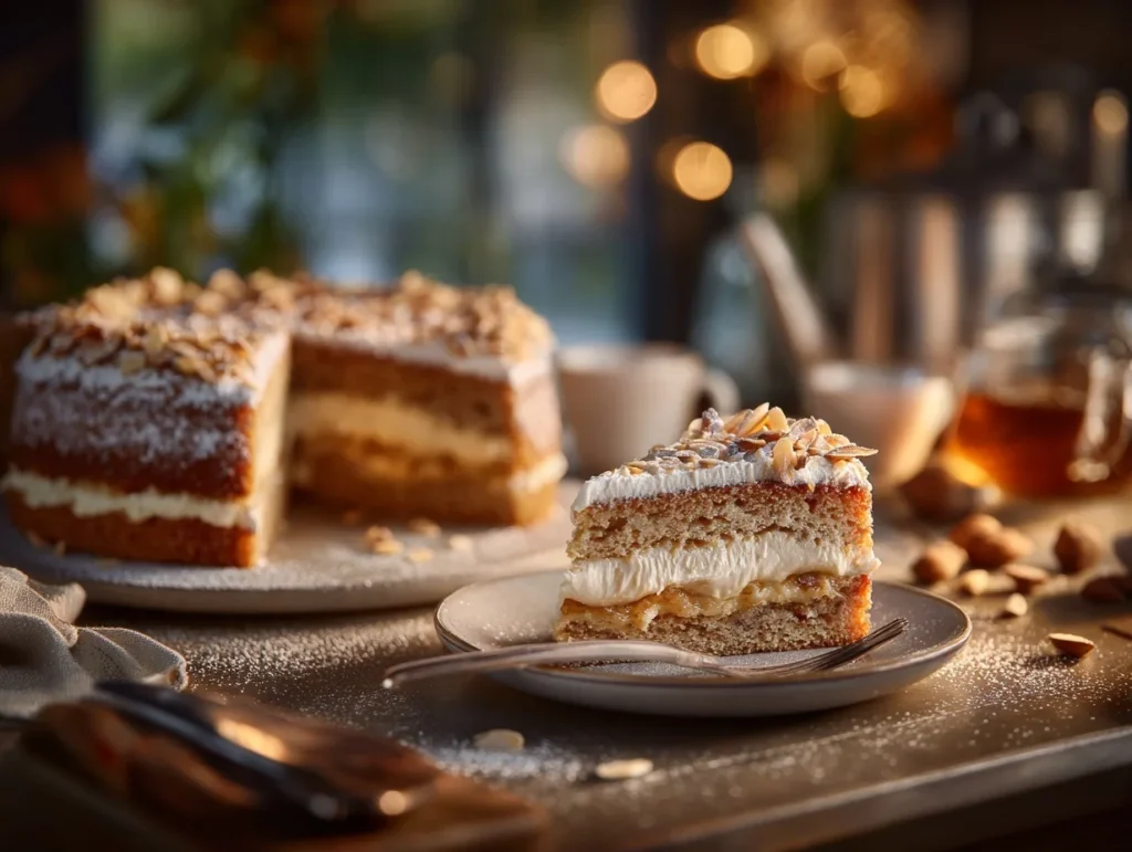 Perfekte vegane Marzipan Torte – Cremig, süß und unwiderstehlich