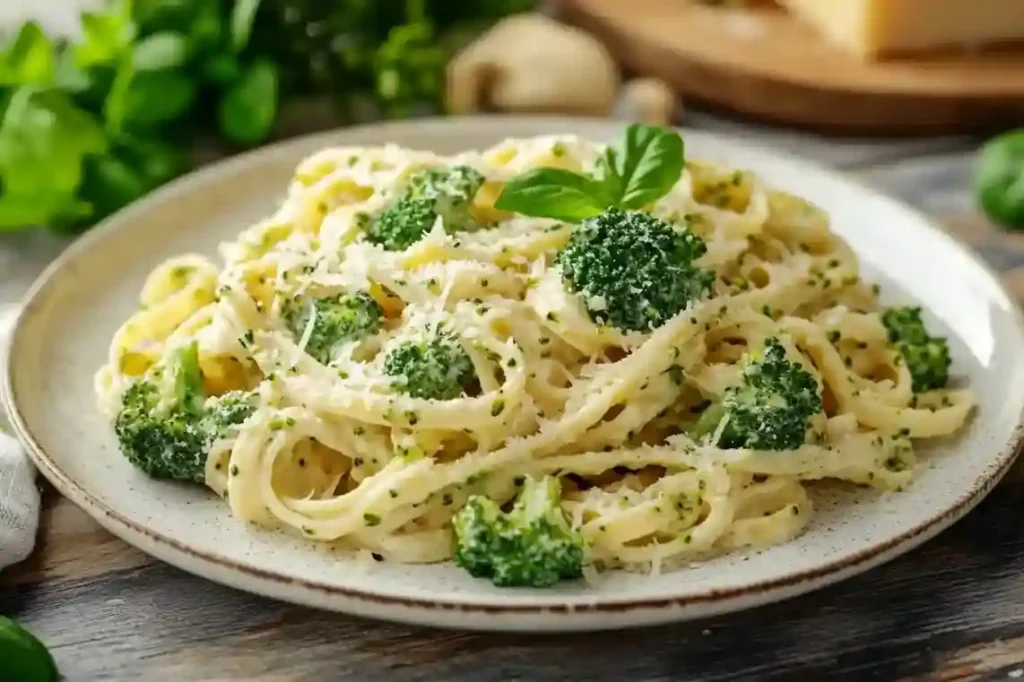 Nudeln Mit Brokkoli In Sahne Soße Nudeln Mit Brokkoli In Sahne Soße