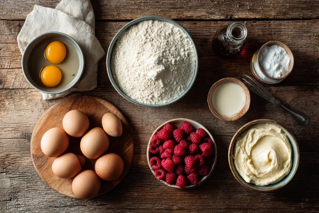 Low Carb Käsekuchen mit Beerendekoration und zuckerfreiem Sirup