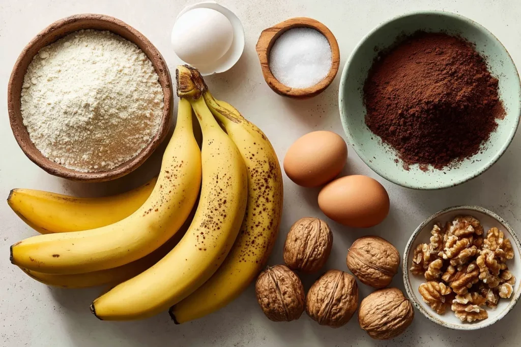 Low-Carb-Brownies mit Bananen: Saftige Schoko-Brownies auf einem Teller mit frischen Himbeeren und geschmolzener Schokolade garniert.