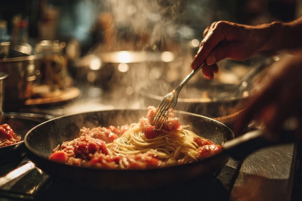 Italienische Spaghetti Mit Thunfisch – Schnell & Lecker Italienische Spaghetti Mit Thunfisch – Schnell & Lecker