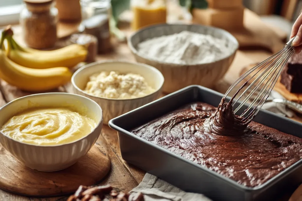 Entdecke das einfache Rezept für saftige Low-Carb-Brownies mit Bananen – in nur 20 Minuten zubereitet! Mit natürlicher Süße, glutenfrei und perfekt für Schoko-Liebhaber. Ideal als gesunder Snack oder Dessert. Probiere es aus und genieße ohne Reue!