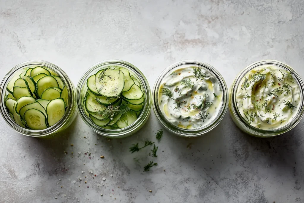 Entdecke unseren Gurken Joghurt Salat – das ultimative Rezept für alle, die gesundes Essen lieben! Mit einem cremigen Joghurt-Dressing, frischen Gurken und aromatischem Dill ist dieser Salat in nur 15 Minuten fertig. Perfekt als Beilage, Hauptgericht oder Dip, überzeugt er durch seine Einfachheit und seinen frischen Geschmack. Das Dressing ist nicht nur die beste Salatdressing für grünen Salat, sondern auch vielseitig einsetzbar. Probier’s aus und lass dich überraschen!