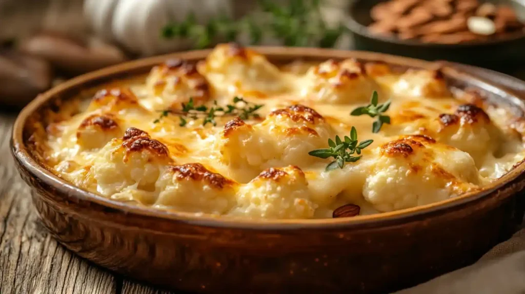 Blumenkohl Überbacken im Ofen gebacken mit köstlicher Käsekruste
